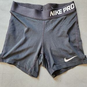 Girls Nike Pro Shorts. Size Medium